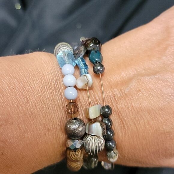 𝅺BOHO BEADED WRAP BRACELET  - Picture 3 of 5